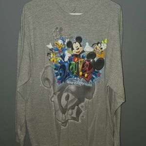 Hanes Gray Disneyland Resort Graphic Tee